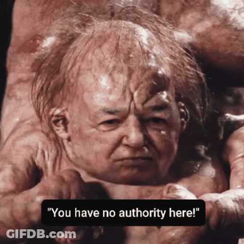 Baby With You Have No Authority Here Text GIF