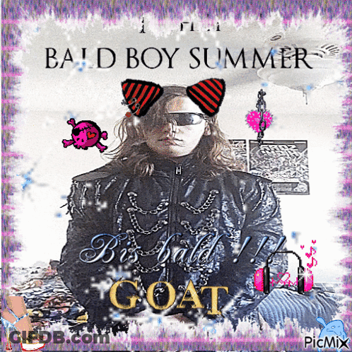 Bald Boy Summer Text GIF