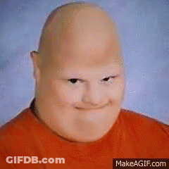 A Picture Of A Bald Man With The Word Triggerd Written On It GIF