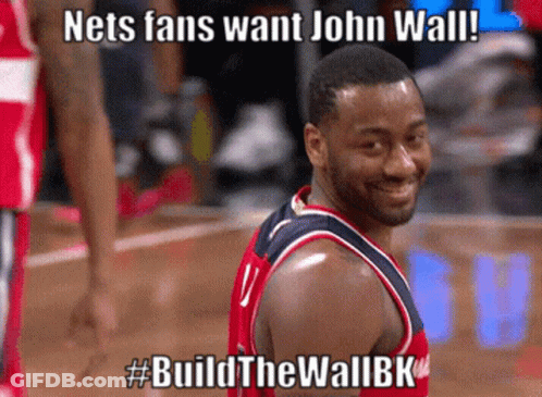 A Picture Of A Basketball Player With The Caption Nets Fans Want John Wall GIF