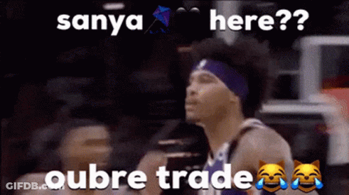 A Picture Of A Basketball Player With The Caption Sanya Here ? GIF