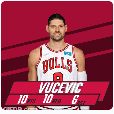A Picture Of A Basketball Player With The Name Vocevic GIF