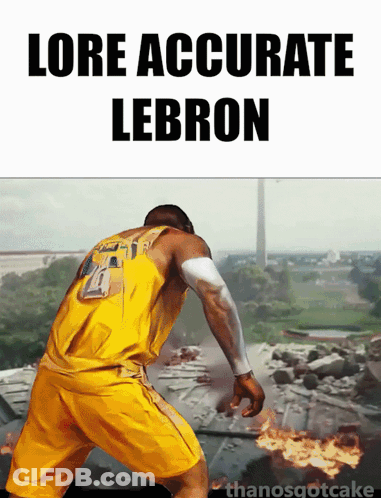 Basketball Player With Lore Accurate LeBron Text GIF