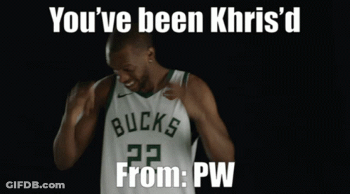 A Picture Of A Basketball Player With The Words You 'Ve Been Khis 'D From Pw Below Him GIF