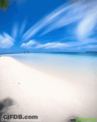 A Picture Of A Beach Taken By Gs. Gemmafushi GIF