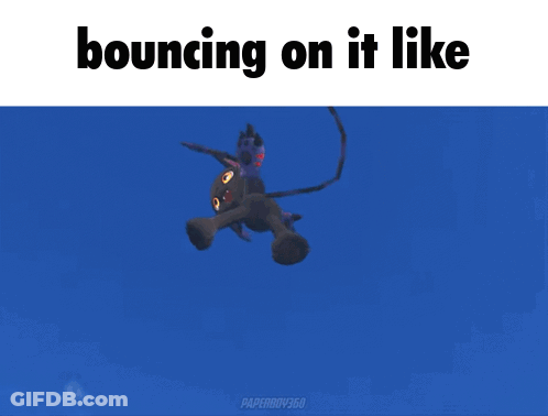 A Picture Of A Black Cat With The Words Bouncing On It Like Above It GIF