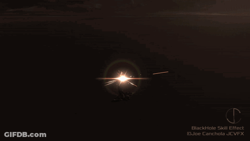 A Picture Of A Black Hole With The Words Black Hole Skill Effect On The Bottom GIF