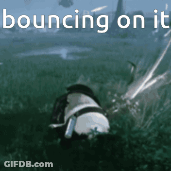 A Picture Of A Bottle With The Words Bouncing On It Below It GIF