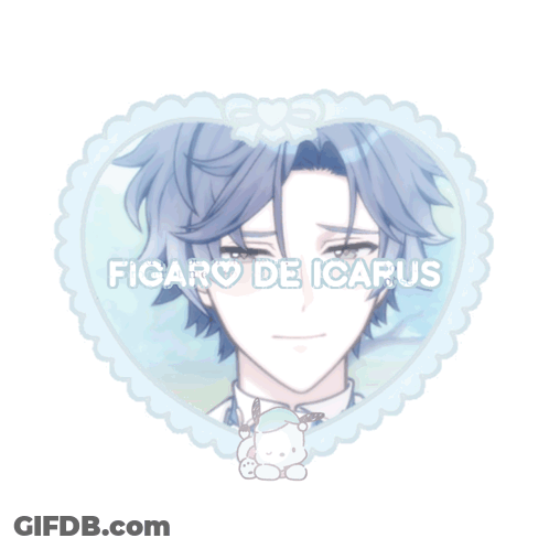 A Picture Of A Boy With The Name Figaro De Icarus GIF
