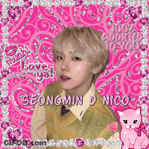 A Picture Of A Boy With The Name Seongmind Nico GIF