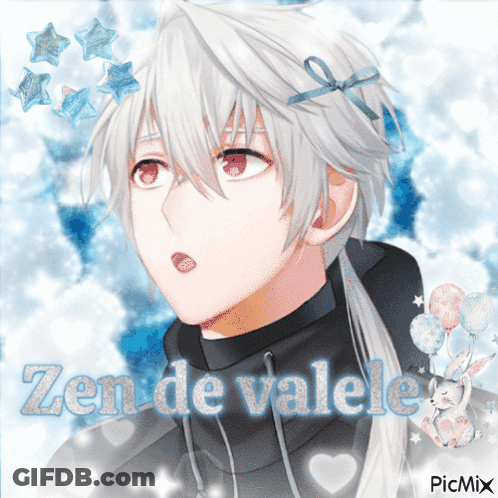 A Picture Of A Boy With The Name Zen De Valele GIF