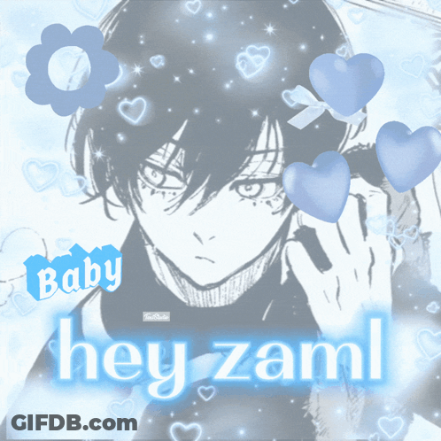 A Picture Of A Boy With The Words Baby And Hey Zaml GIF