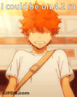 A Picture Of A Boy With The Words " I Could Be On 4.2 Rn " On It GIF