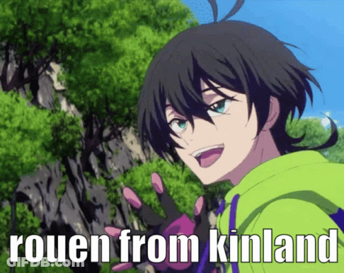 A Picture Of A Boy With The Words Rouen From Kinland GIF
