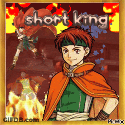 A Picture Of A Boy With The Words Short King On The Bottom GIF