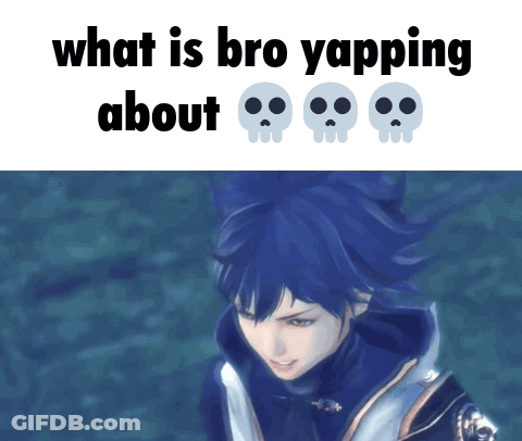 A Picture Of A Boy With The Words What Is Bro Yapping About Above Him GIF