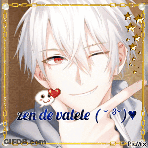 A Picture Of A Boy With The Words Zen De Valele GIF