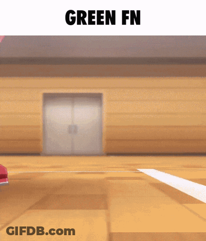 A Picture Of A Building With The Words Green Fn On The Top GIF