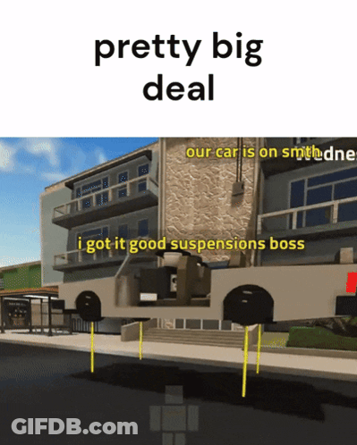 A Picture Of A Building With The Words Pretty Big Deal On It GIF