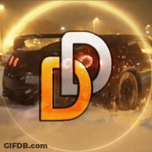 A Picture Of A Car With The Letter D In The Center GIF