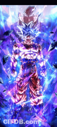 A Picture Of A Cartoon Character Called Goku From Dragon Ball Z GIF