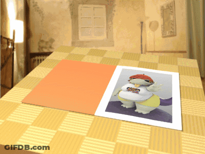 A Picture Of A Cartoon Character Wearing A T-Shirt That Says ' Sonic The Hedgehog ' On It GIF