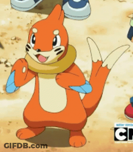 A Picture Of A Cartoon Character With A Cn Logo In The Corner GIF