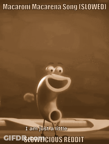 Cartoon Macaroni Macarena Song Slowed GIF