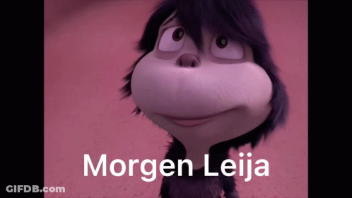 A Picture Of A Cartoon Character With The Name Morgen Leija GIF
