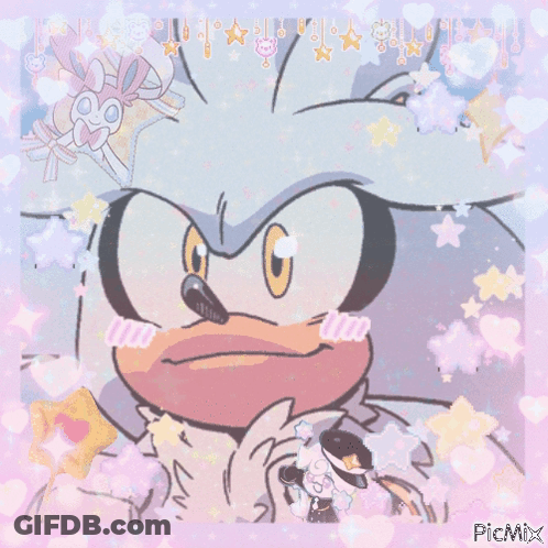 A Picture Of A Cartoon Character With The Word Picmix At The Bottom Of It GIF