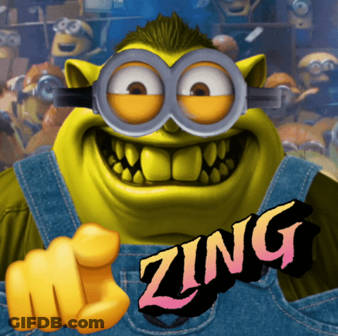Cartoon Character Saying Zing GIF