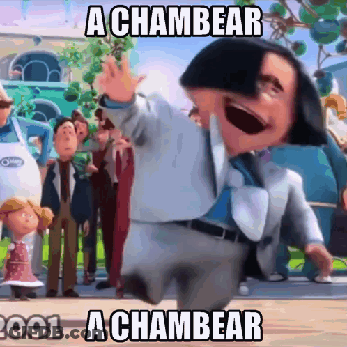 A Picture Of A Cartoon Character With The Words A Chambear A Chambear 2001 GIF
