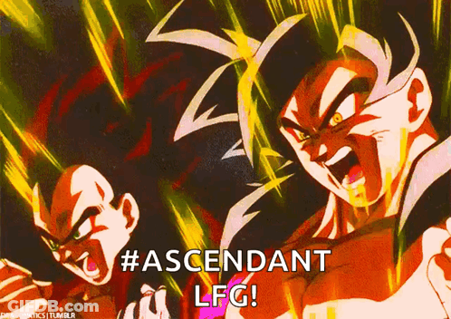 A Picture Of A Cartoon Character With The Words #Ascendant Lfg GIF