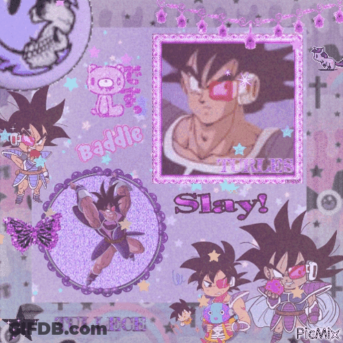 A Picture Of A Cartoon Character With The Words Baddie Slay Written On It GIF