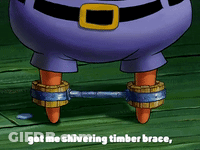 A Picture Of A Cartoon Character With The Words Got Me Shivering Timber Brace GIF