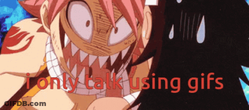 A Picture Of A Cartoon Character With The Words I Only Talk Using GIF