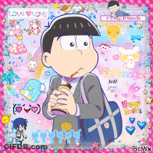 A Picture Of A Cartoon Character With The Words My Sweetie On The Bottom Left GIF