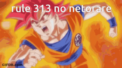 Cartoon Character With Rule 313 No Netorare Text GIF