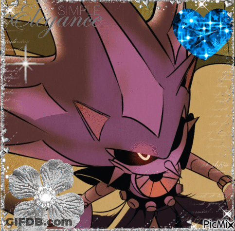 A Picture Of A Cartoon Character With The Words Simple Elegance Written On The Bottom GIF