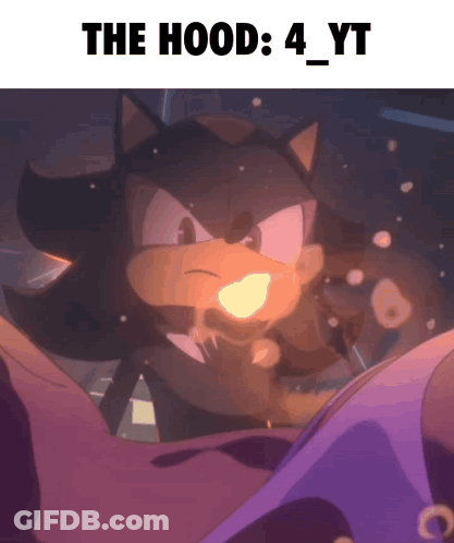 A Picture Of A Cartoon Character With The Words " The Hood 4 Yt " Below It GIF