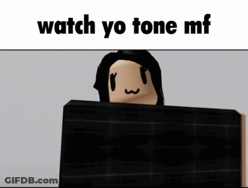 A Picture Of A Cartoon Character With The Words Watch Yo Tone Mf Above It GIF