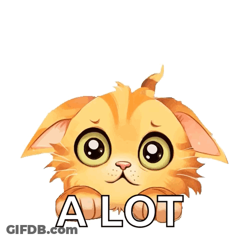A Picture Of A Cat With The Words " I Miss You A Lot " Above It GIF