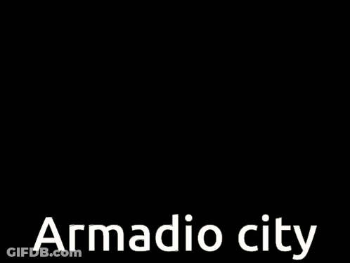 A Picture Of A City With The Words Armadio City On It GIF
