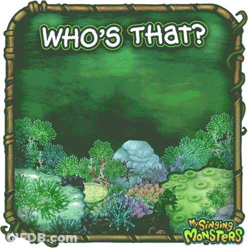 A Picture Of A Coral Reef With The Words " Who 'S That " GIF