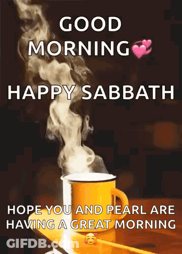 A Picture Of A Cup Of Coffee With Smoke Coming Out Of It . GIF