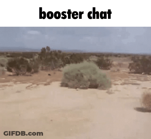 Desert Scene With Booster Chat Text GIF