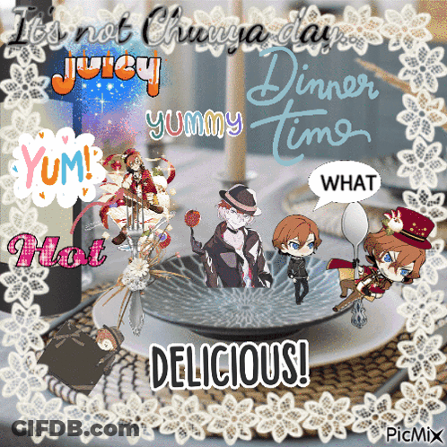 A Picture Of A Dinner Table With The Words " It 'S Not Chihuahua Day " On It GIF