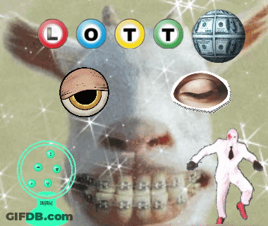 A Picture Of A Donkey With Lots Of Icons On It Including One That Says Loot GIF