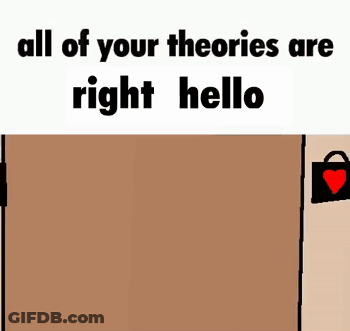 Door With All Of Your Theories Are Right Hello GIF