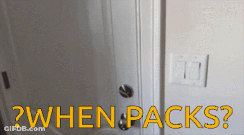 A Picture Of A Door With The Words " When Packs " On It GIF
